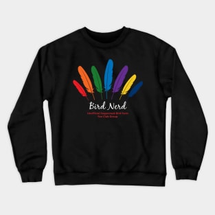 Bird Nerd 2 - white type Crewneck Sweatshirt